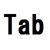 Tab ボタン